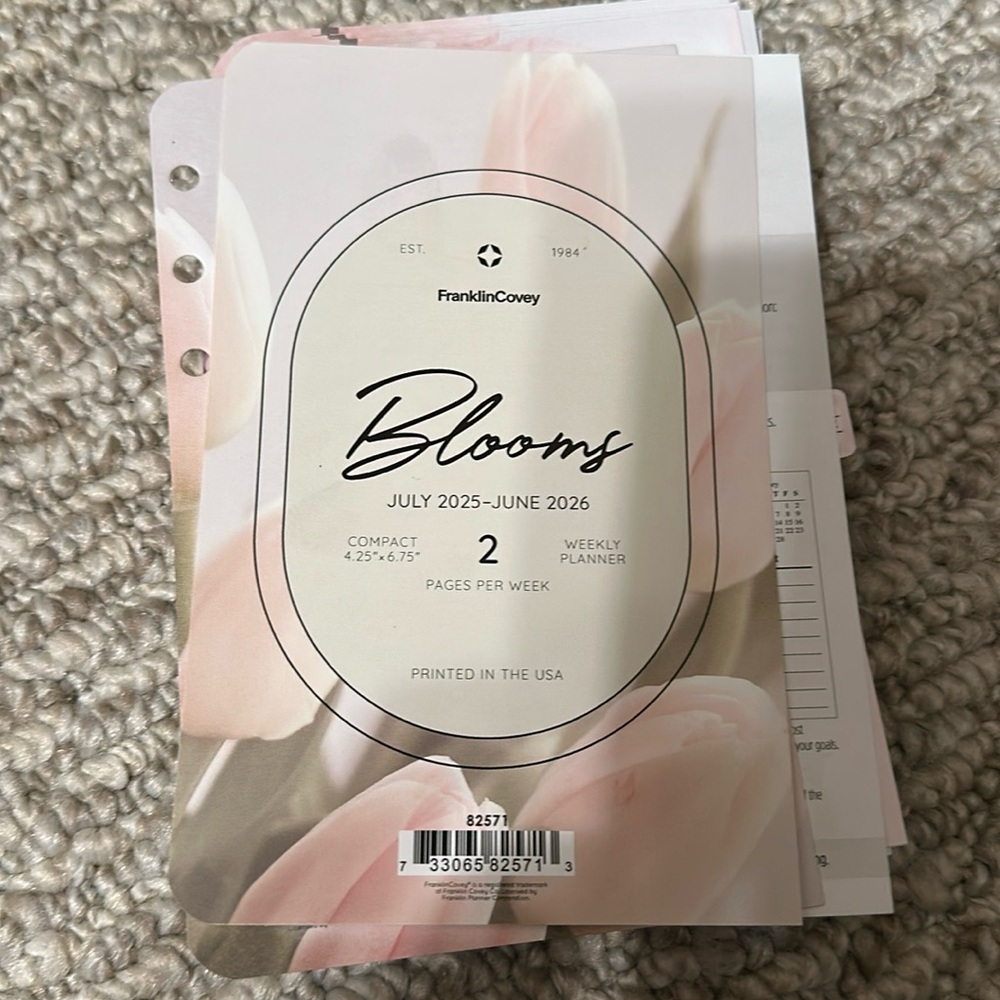 Franklin Planner Compact size Blooms
